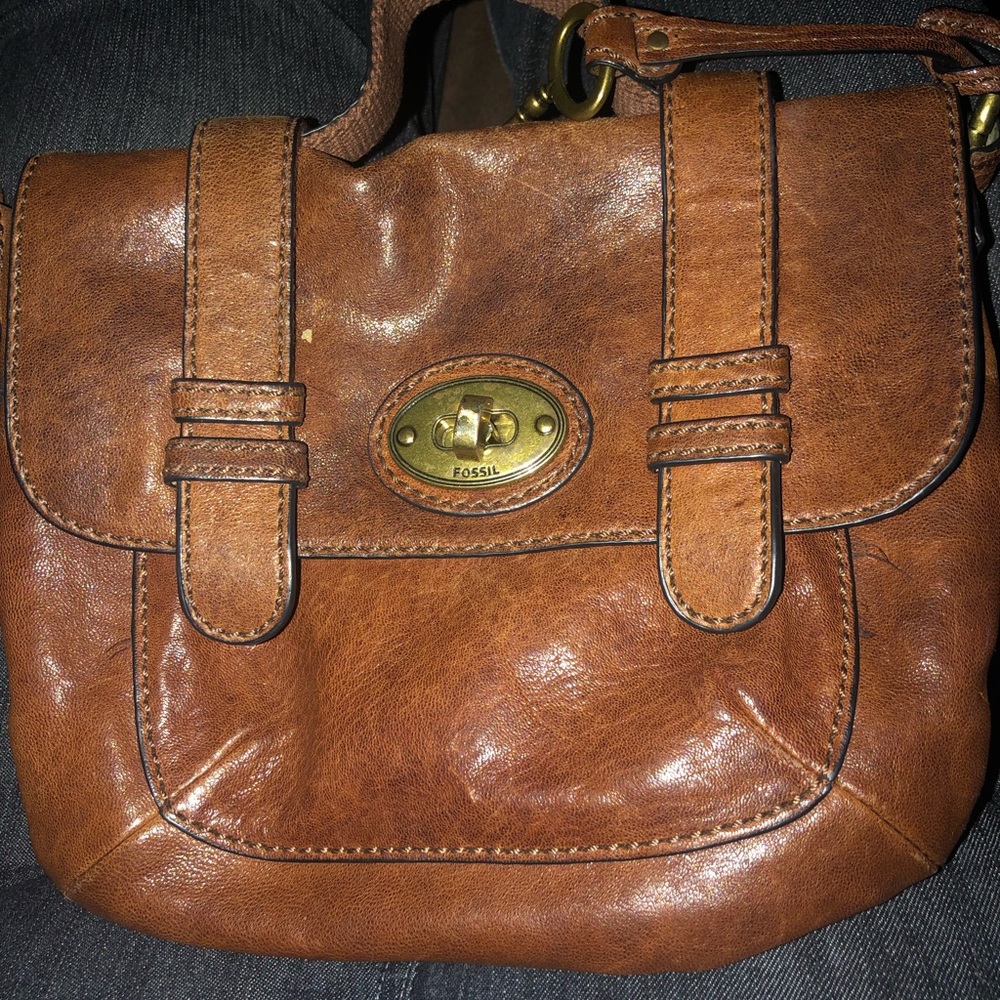 Small Leather Fossil crossbody Purse
